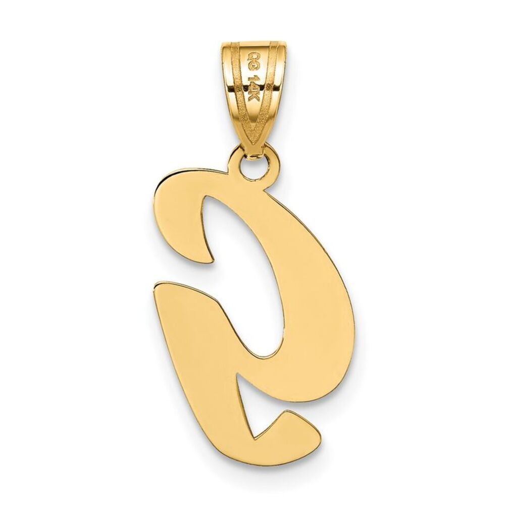 Kazi Luxury 14k Yellow Gold Polished Script Lette… - image 3